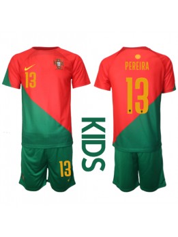 Portugal Danilo Pereira #13 Heimtrikotsatz für Kinder WM 2022 Kurzarm (+ Kurze Hosen)